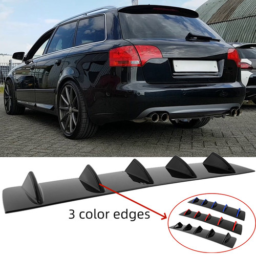 Schwarz glänzend heckdiffusor - schwarz,